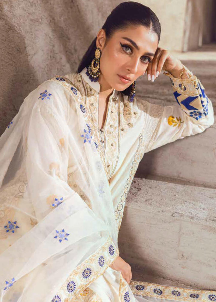 Mahiymaan by Al Zohaib Embroidered Lawn Suits Unstitched 3 Piece MAH23L M07 GRACEFUL PETALS - Summer Collection