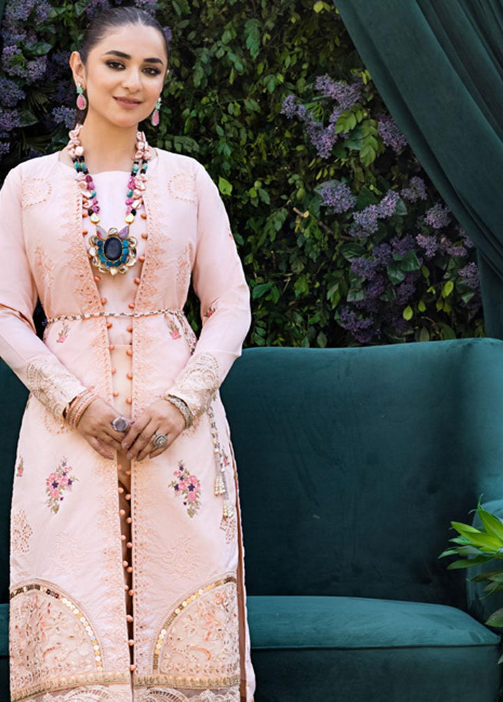 Mahiymaan By Al Zohaib Embroidered Lawn Suits Unstitched 3 Piece MAH23LE D-02 - Luxury Eid Collection