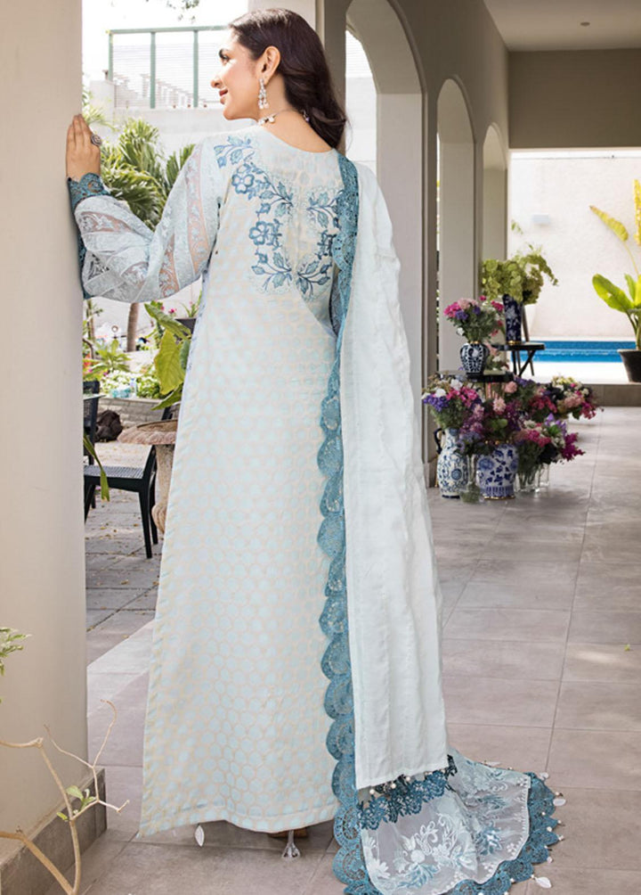 Mahiymaan By Al Zohaib Embroidered Lawn Suits Unstitched 3 Piece MAH23LE D-06 - Luxury Eid Collection