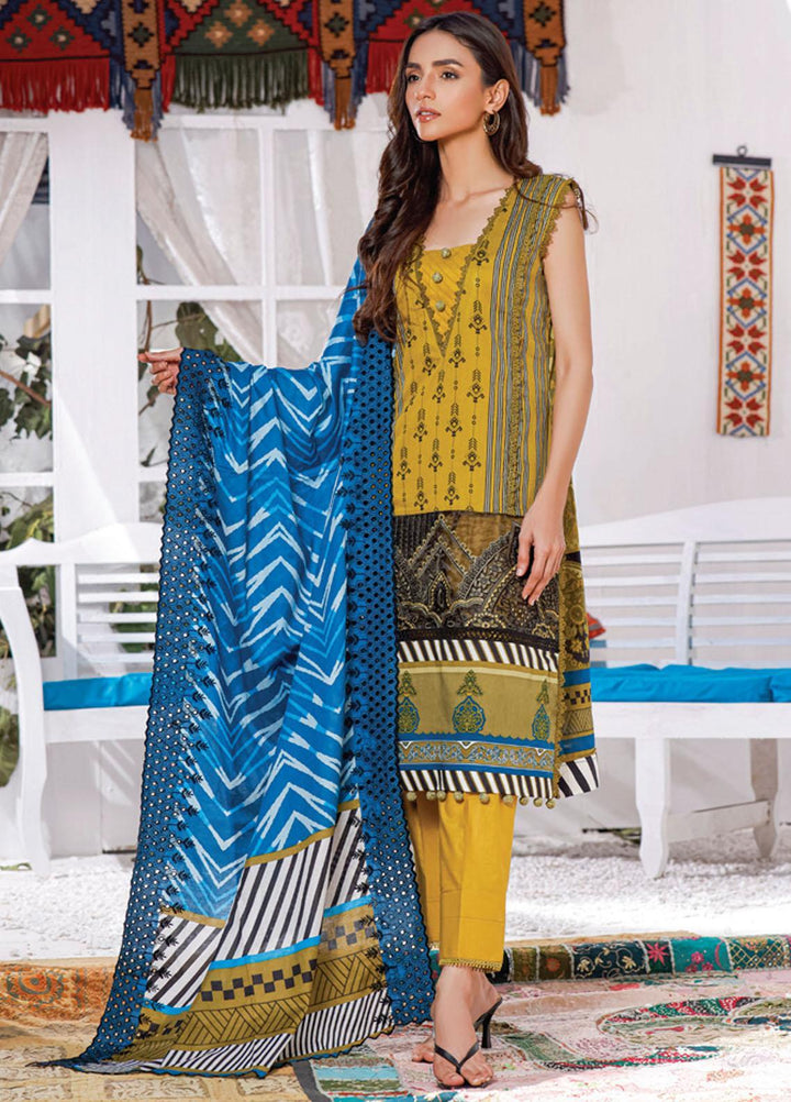 Mahnoor by Al Zohaib Embroidered Chikankari Suits Unstitched 3 Piece AZ21M 02A - Summer Collection