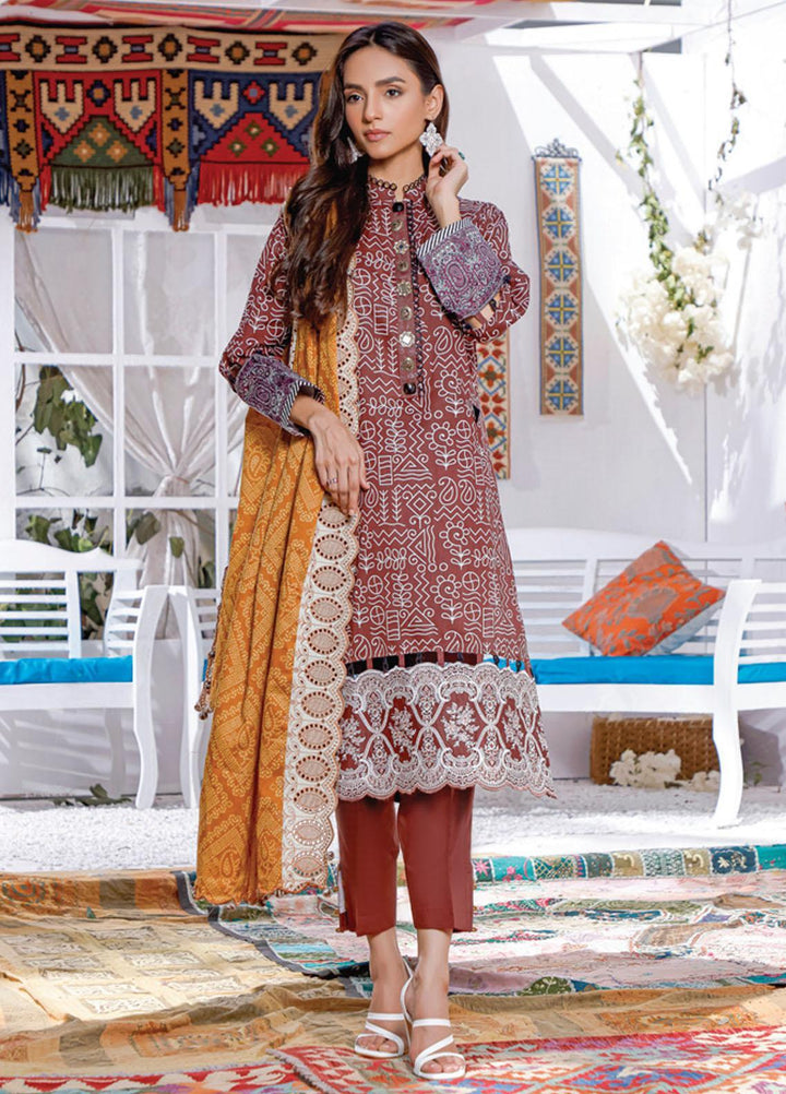 Mahnoor by Al Zohaib Embroidered Chikankari Suits Unstitched 3 Piece AZ21M 05 - Summer Collection