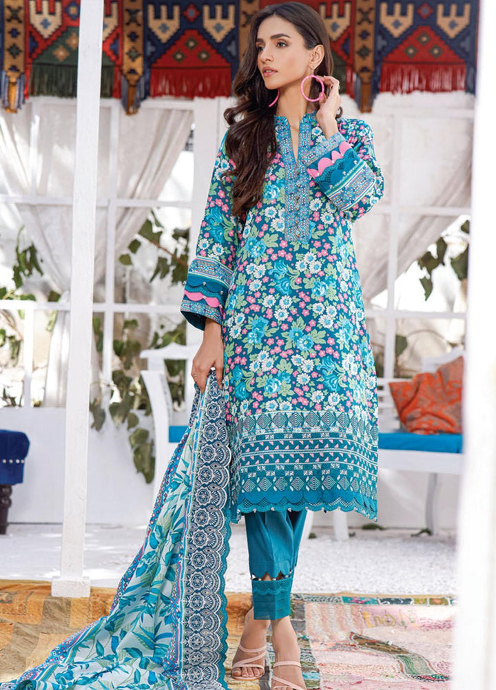 Mahnoor by Al Zohaib Embroidered Chikankari Suits Unstitched 3 Piece AZ21M 06A - Summer Collection