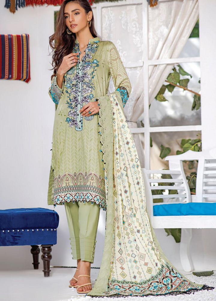 Mahnoor by Al Zohaib Embroidered Chikankari Suits Unstitched 3 Piece AZ21M 08A - Summer Collection