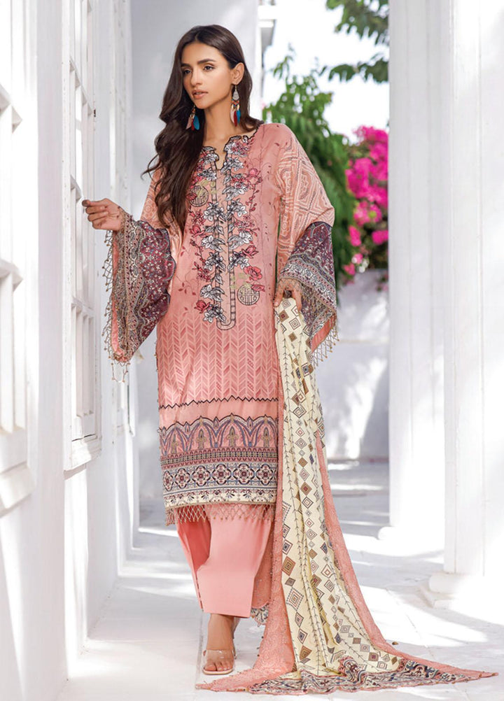 Mahnoor by Al Zohaib Embroidered Chikankari Suits Unstitched 3 Piece AZ21M 08B - Summer Collection