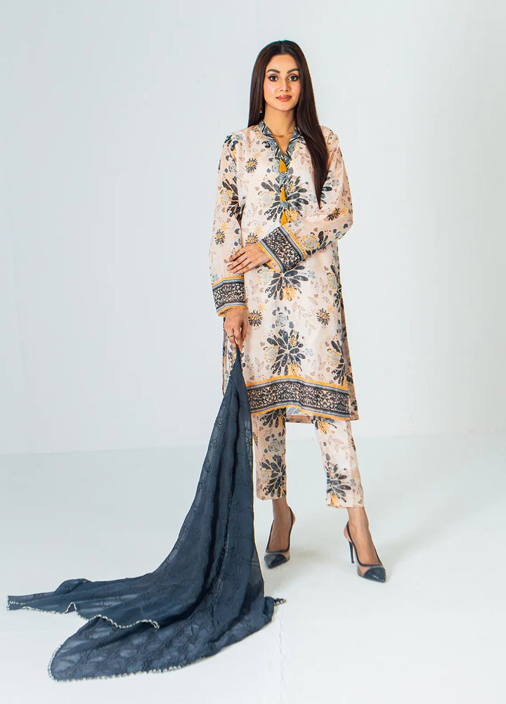 Mahnoor Ejaaz Pret Printed Swiss Lawn 3 Piece Suit ME-SPC 001