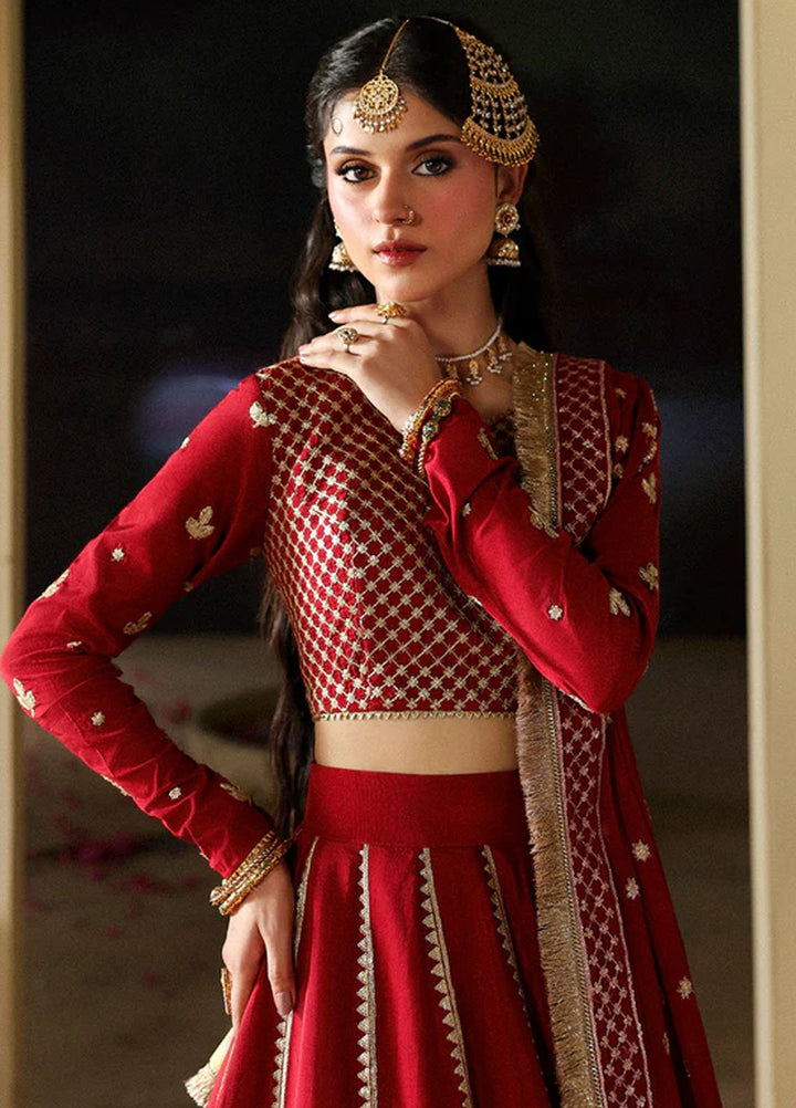 Mahnur Embroidered Organza Suits Unstitched 3 Piece D-02 Zarmisha - Formals Collection