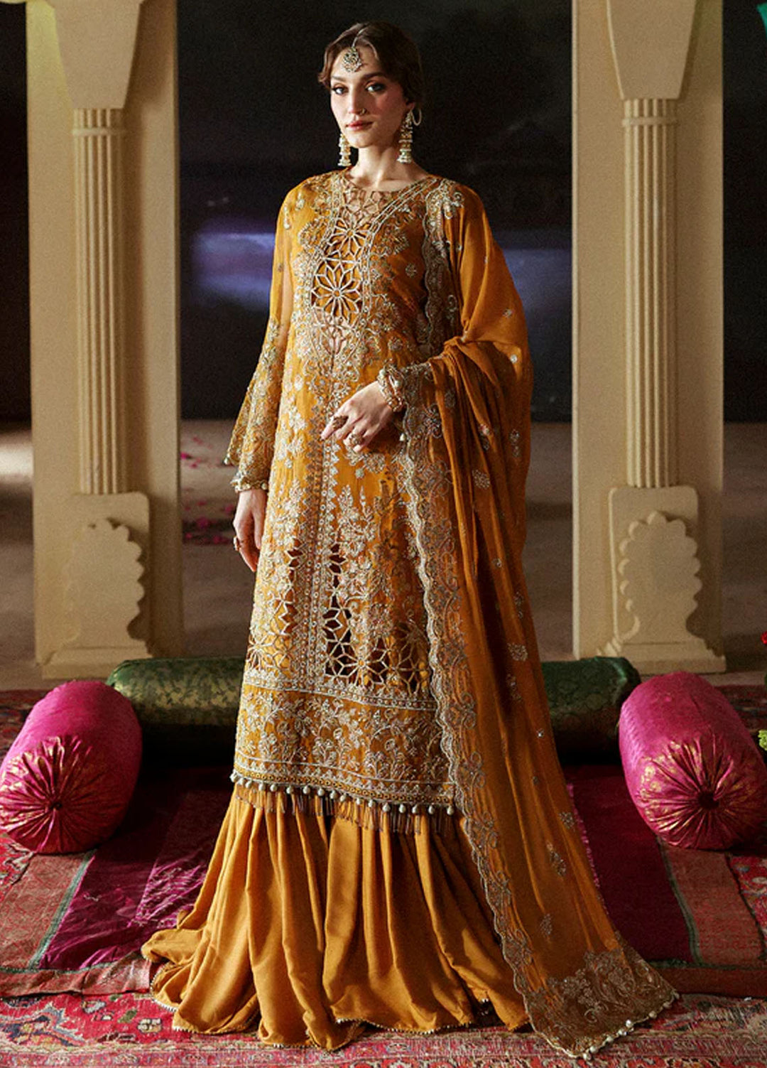 Mahnur Embroidered Organza Suits Unstitched 3 Piece D-03 Gulebahar - Formals Collection