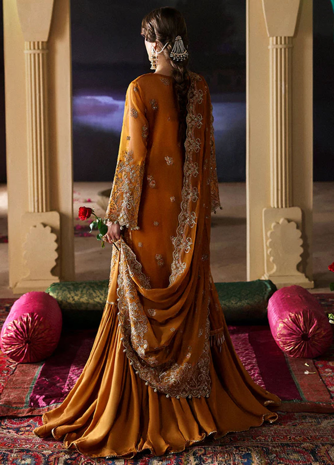 Mahnur Embroidered Organza Suits Unstitched 3 Piece D-03 Gulebahar - Formals Collection