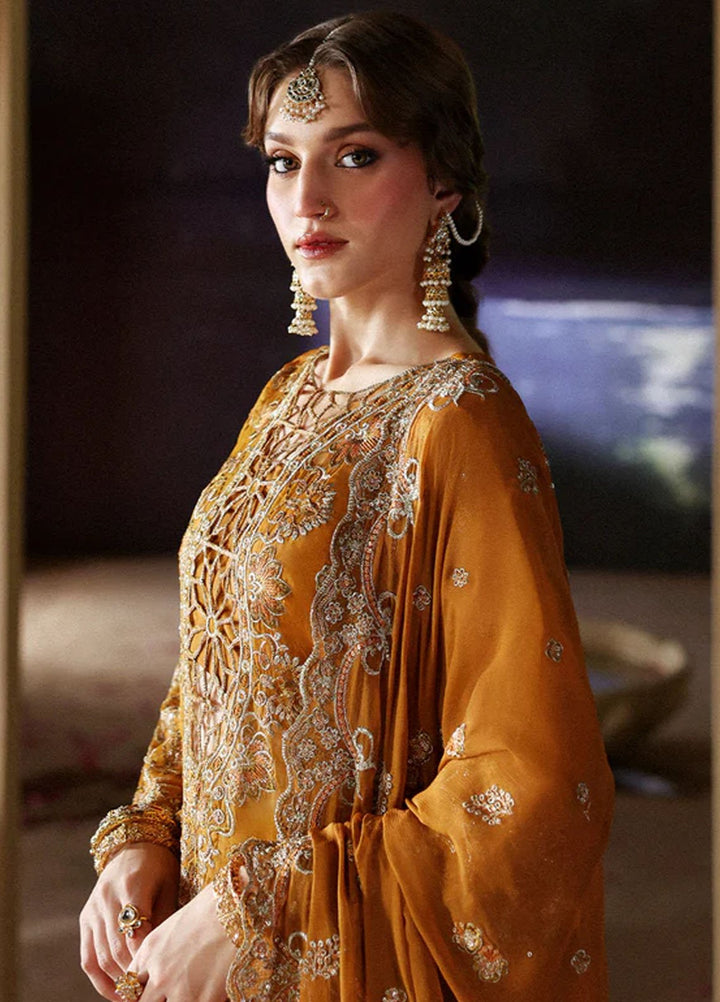 Mahnur Embroidered Organza Suits Unstitched 3 Piece D-03 Gulebahar - Formals Collection