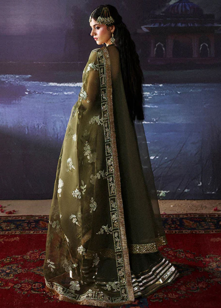 Mahnur Embroidered Organza Suits Unstitched 3 Piece D-04 Haniye - Formals Collection