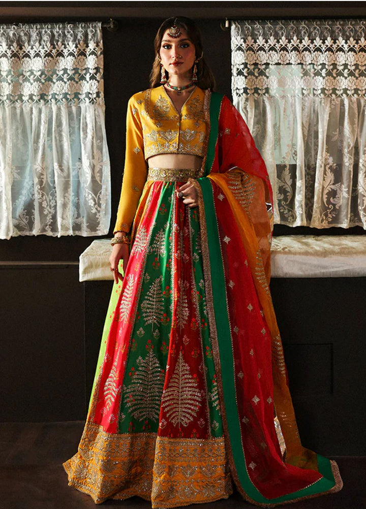 Mahnur Embroidered Organza Suits Unstitched 3 Piece D-07 Nazgul - Formals Collection