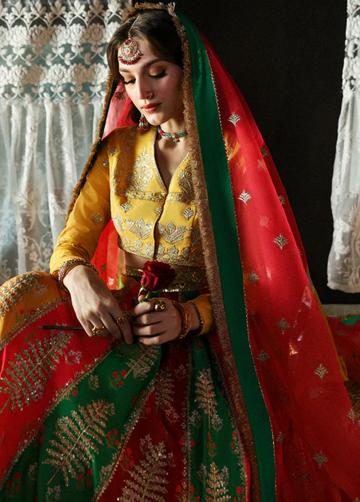 Mahnur Embroidered Organza Suits Unstitched 3 Piece D-07 Nazgul - Formals Collection