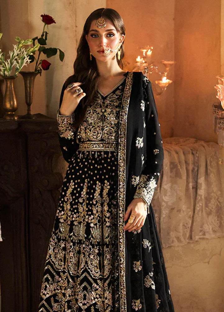 Mahnur Embroidered Organza Suits Unstitched 3 Piece D-08 Zinia - Formals Collection