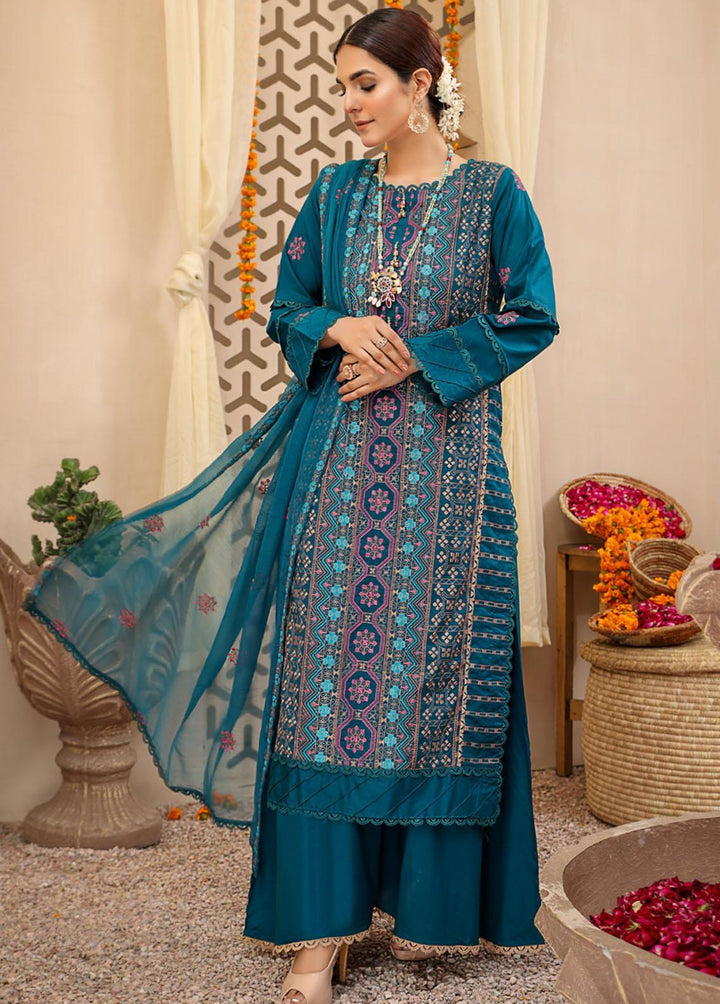 Breeze By Mahnur Embroidered Lawn Suits Unstitched 3 Piece MN22B ML-07 - Luxury Collection