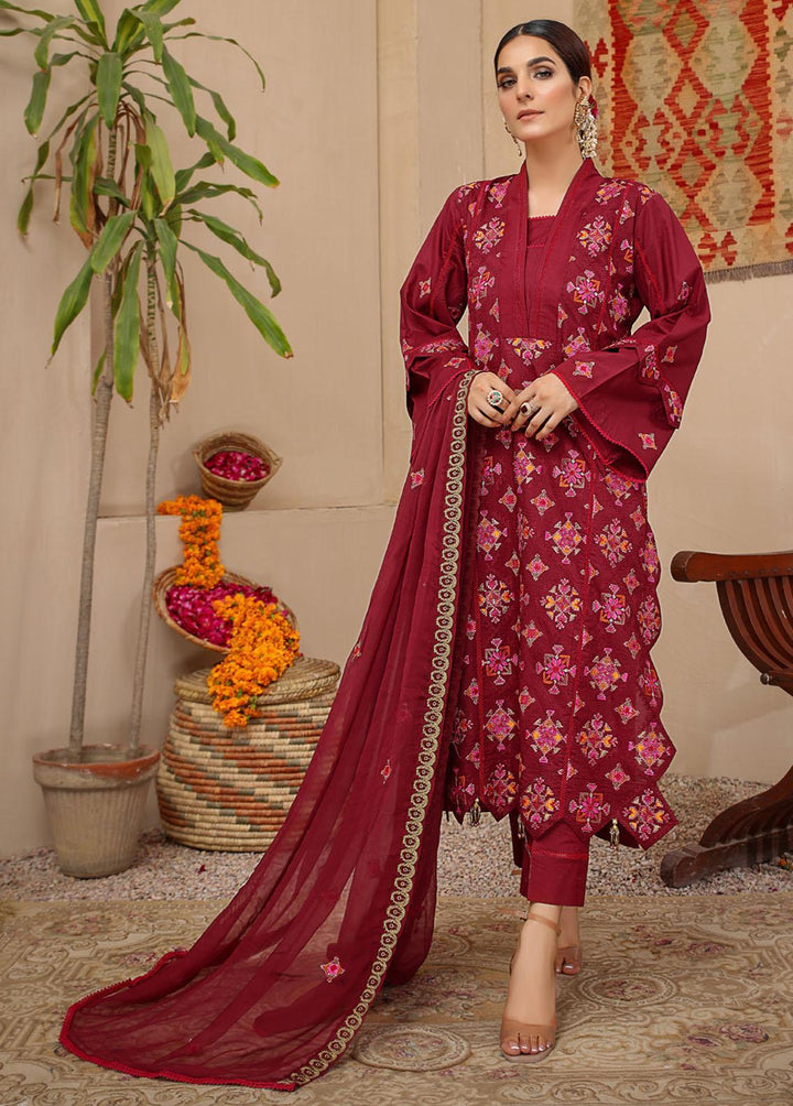 Breeze By Mahnur Embroidered Lawn Suits Unstitched 3 Piece MN22B ML-09 - Luxury Collection
