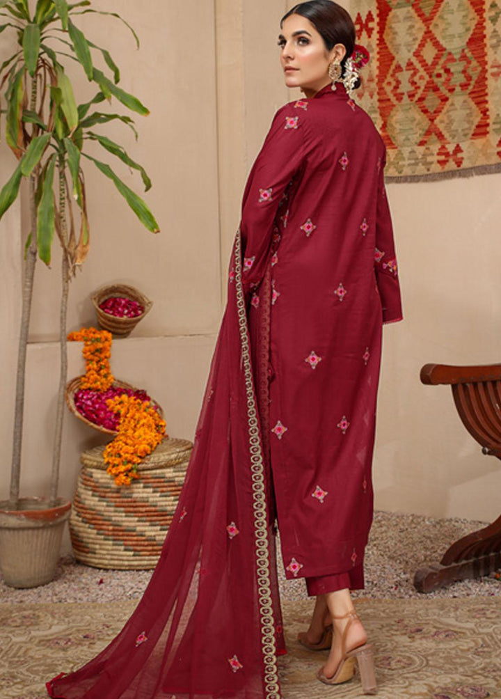 Breeze By Mahnur Embroidered Lawn Suits Unstitched 3 Piece MN22B ML-09 - Luxury Collection