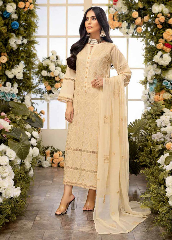 Breeze By Mahnur Embroidered Lawn Suits Unstitched 3 Piece MN22LB ML-02 - Luxury Collection