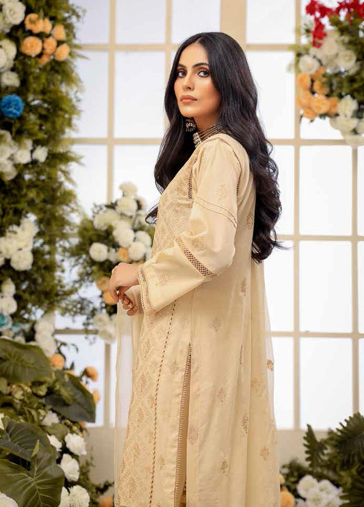 Breeze By Mahnur Embroidered Lawn Suits Unstitched 3 Piece MN22LB ML-02 - Luxury Collection