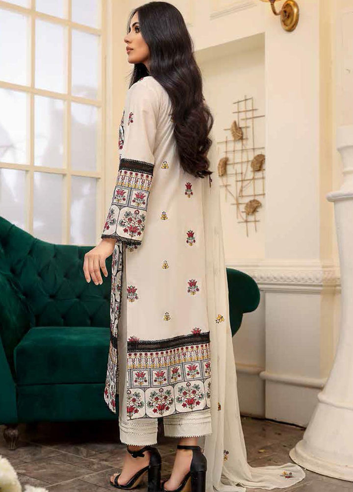 Breeze By Mahnur Embroidered Lawn Suits Unstitched 3 Piece MN22LB ML-04 - Luxury Collection