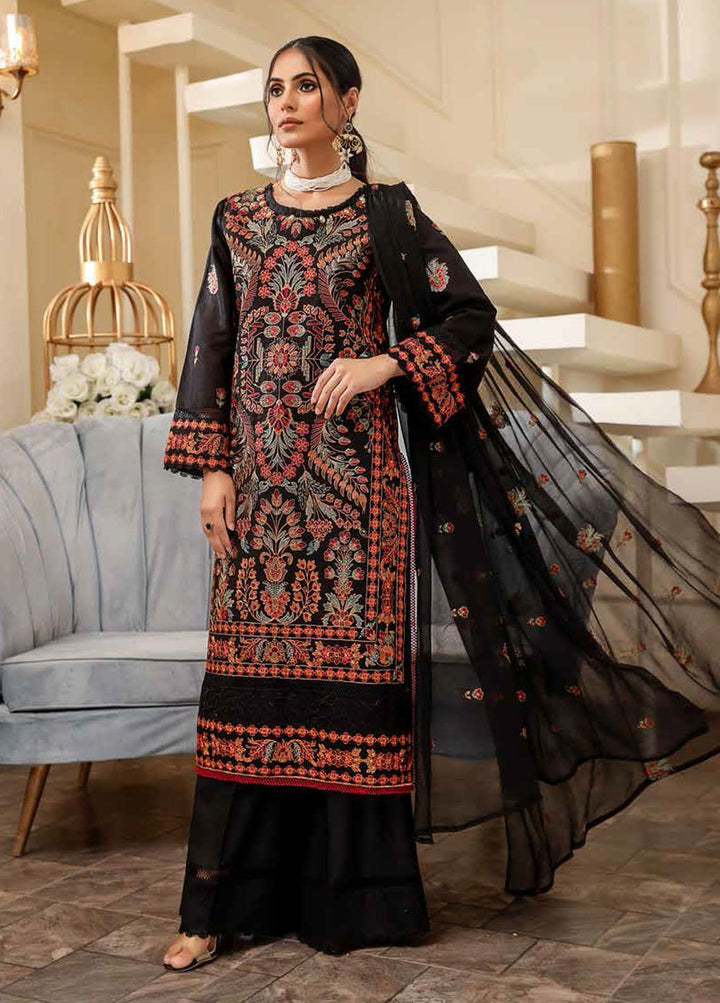 Breeze By Mahnur Embroidered Lawn Suits Unstitched 3 Piece MN22LB ML-06 - Luxury Collection