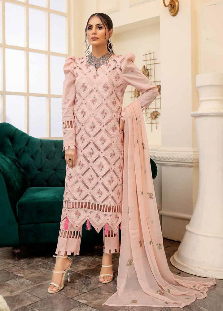Breeze By Mahnur Embroidered Lawn Suits Unstitched 3 Piece MN22LB ML-07 - Luxury Collection
