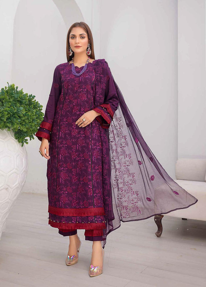 Mahnur Embroidered Linen Suits Unstitched 3 Piece MN22LN ML-02 - Winter Collection