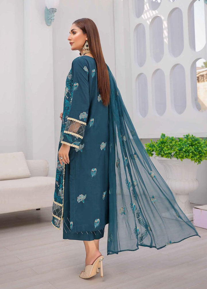 Mahnur Embroidered Linen Suits Unstitched 3 Piece MN22LN ML-04 - Winter Collection