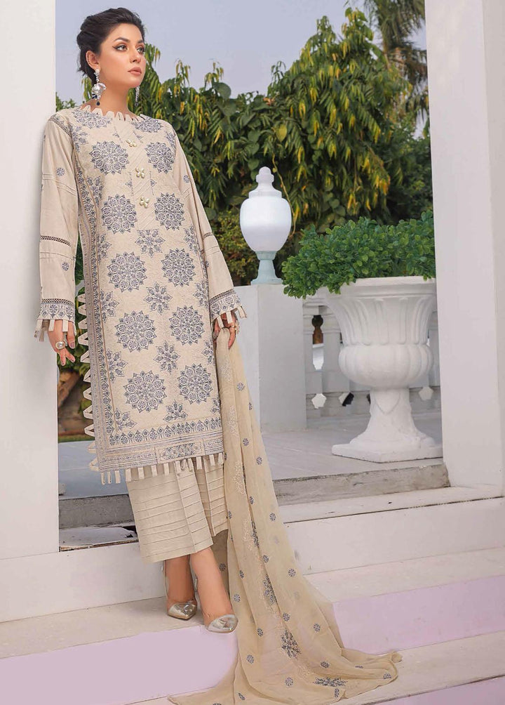 Mahnur Embroidered Linen Suits Unstitched 3 Piece MN22LN ML-07 - Winter Collection