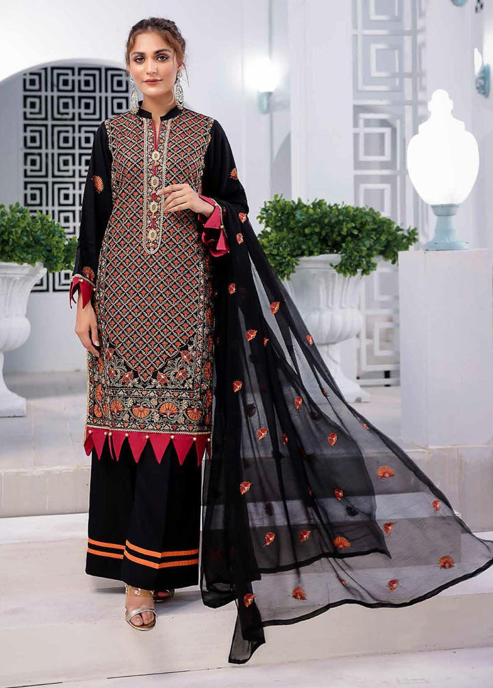 Mahnur Embroidered Linen Suits Unstitched 3 Piece MN22LN ML-09 - Winter Collection