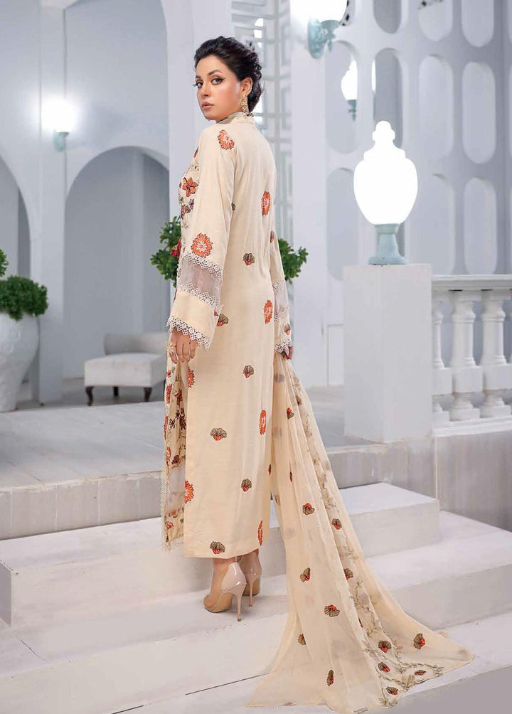 Mahnur Embroidered Linen Suits Unstitched 3 Piece MN22LN ML-10 - Winter Collection
