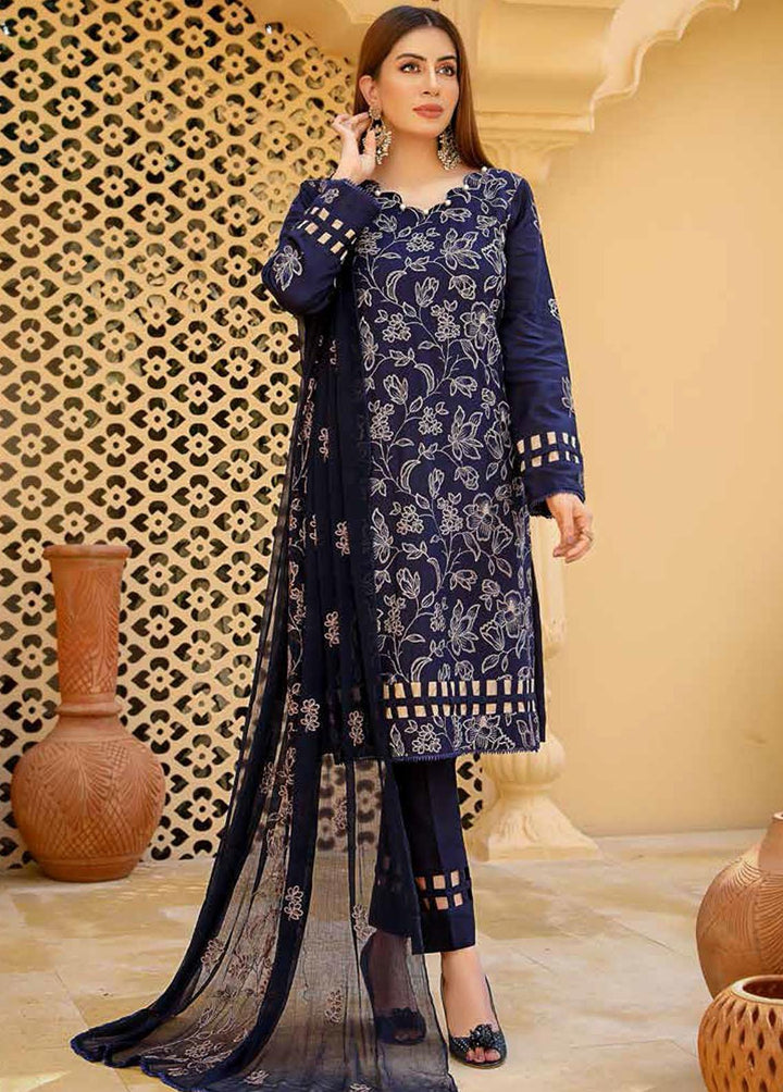 Mahnur Embroidered Karandi Suits Unstitched 3 Piece MN22W ML 01 - Winter Collection