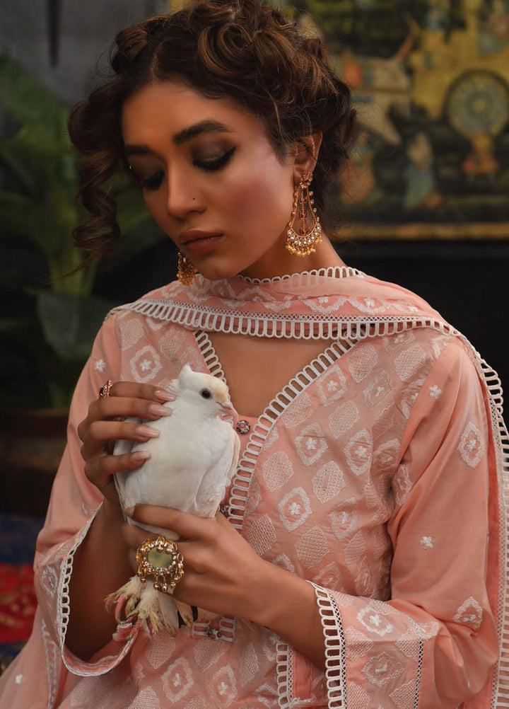 Mahnur Embroidered Lawn Suits Unstitched 3 Piece MN23L D-03 - Luxury Summer Collection