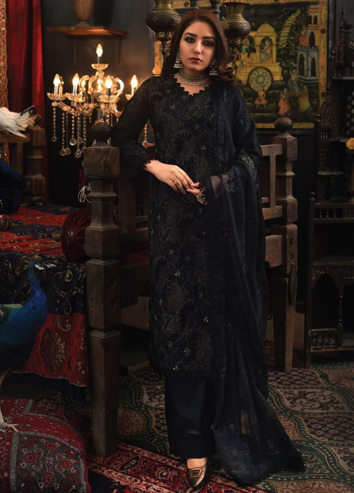 Mahnur Embroidered Lawn Suits Unstitched 3 Piece MN23L D-04 - Luxury Summer Collection