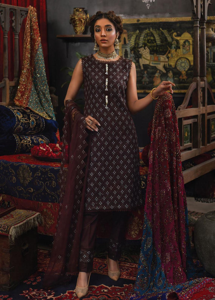 Mahnur Embroidered Lawn Suits Unstitched 3 Piece MN23L D-11 - Luxury Summer Collection