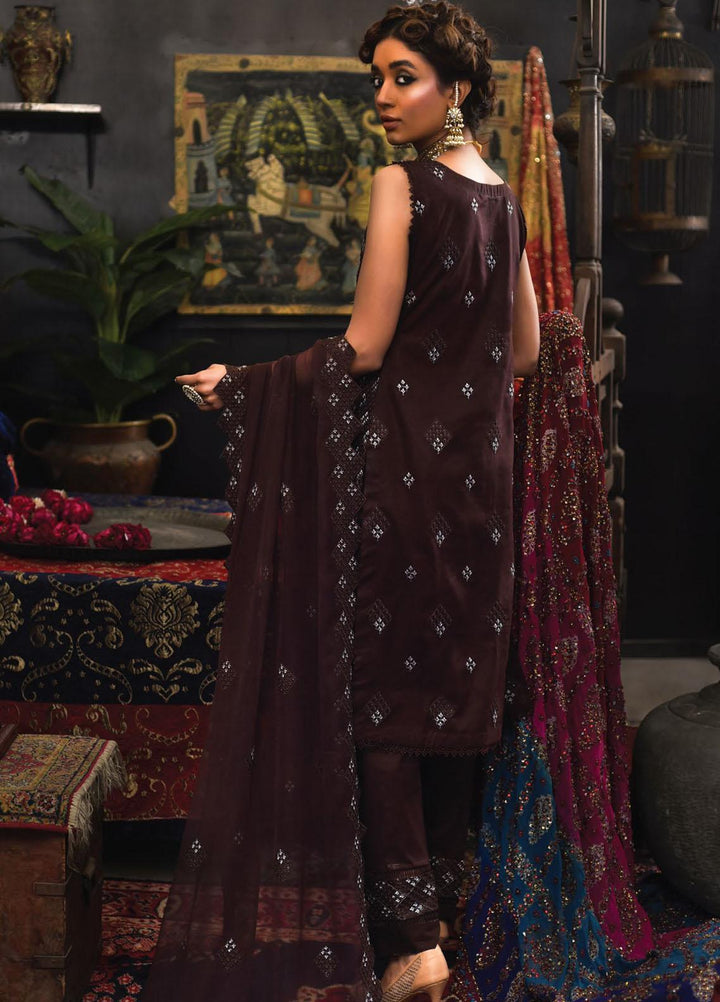 Mahnur Embroidered Lawn Suits Unstitched 3 Piece MN23L D-11 - Luxury Summer Collection