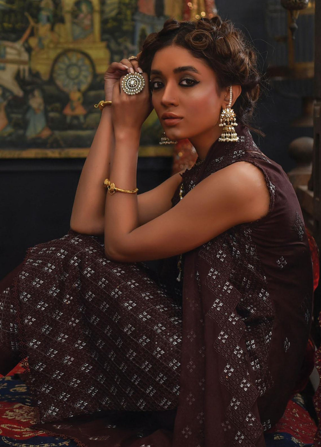 Mahnur Embroidered Lawn Suits Unstitched 3 Piece MN23L D-11 - Luxury Summer Collection