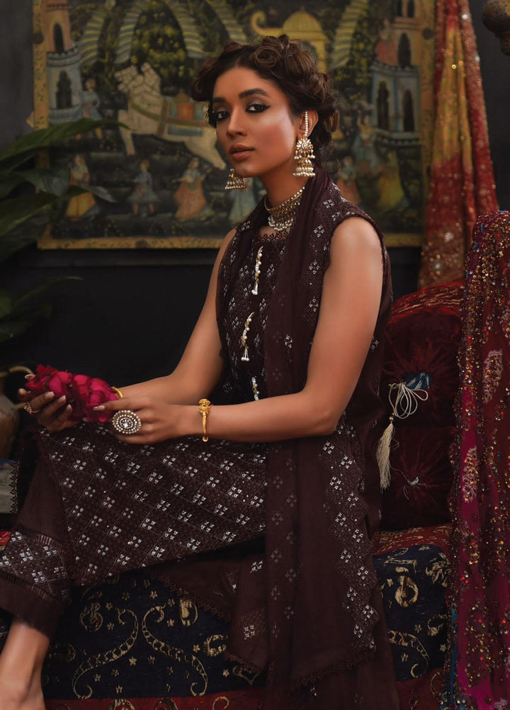 Mahnur Embroidered Lawn Suits Unstitched 3 Piece MN23L D-11 - Luxury Summer Collection