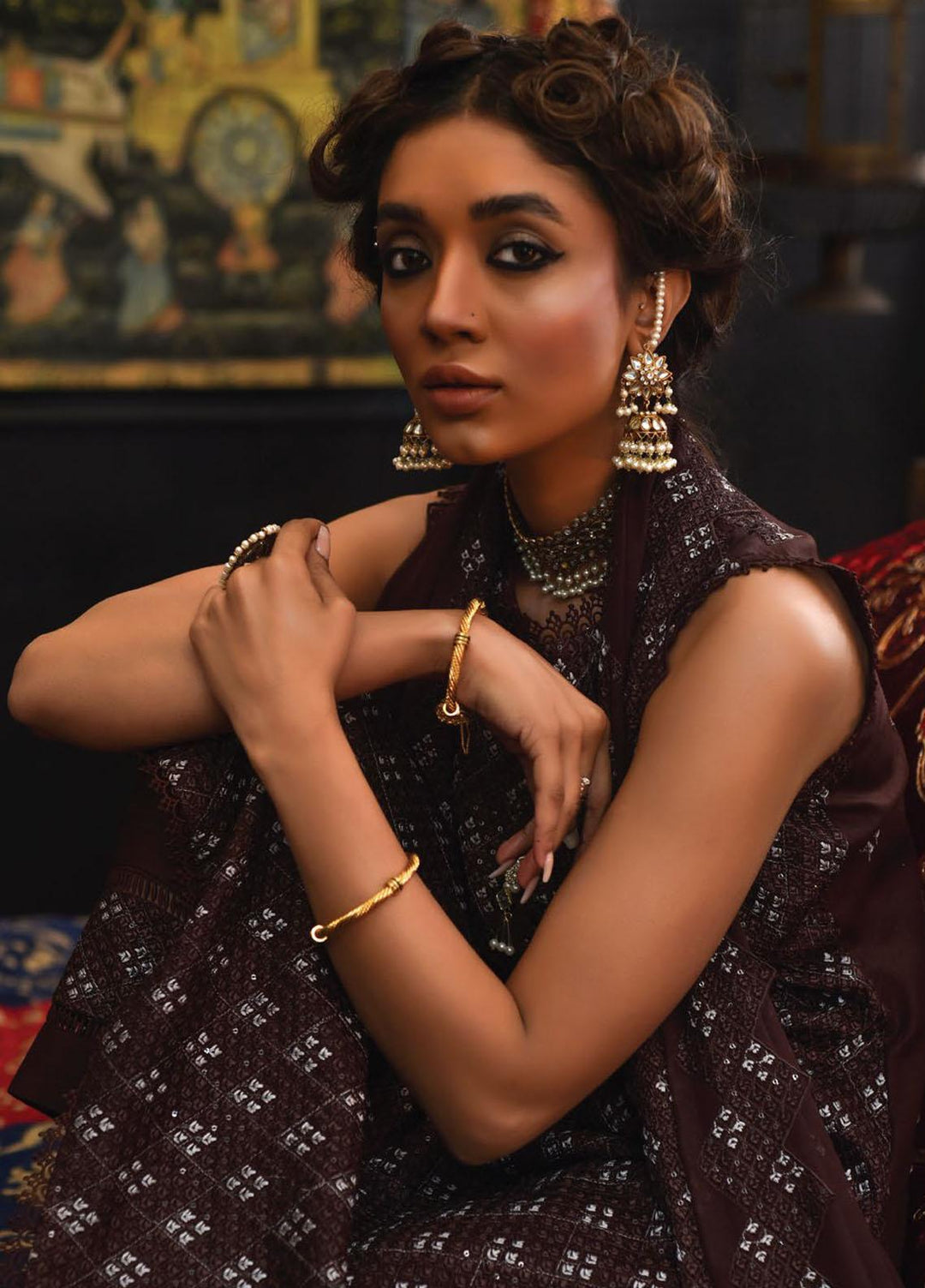 Mahnur Embroidered Lawn Suits Unstitched 3 Piece MN23L D-11 - Luxury Summer Collection