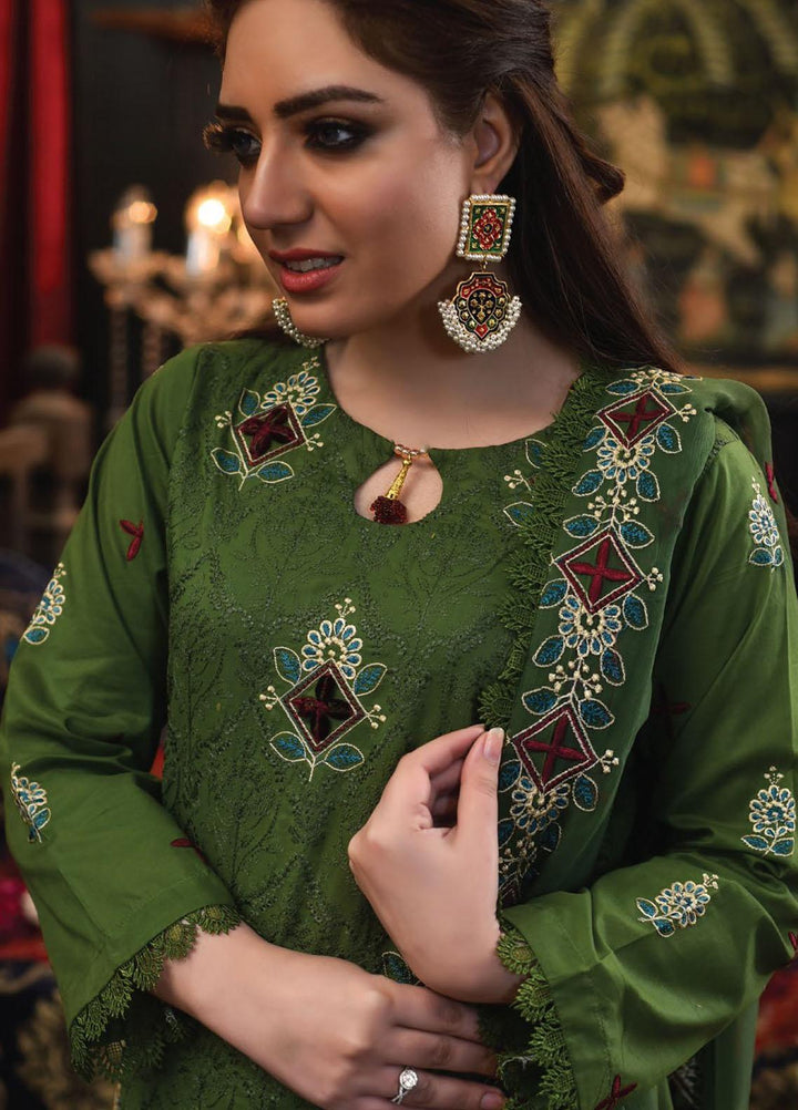 Mahnur Embroidered Lawn Suits Unstitched 3 Piece MN23L D-12 - Luxury Summer Collection