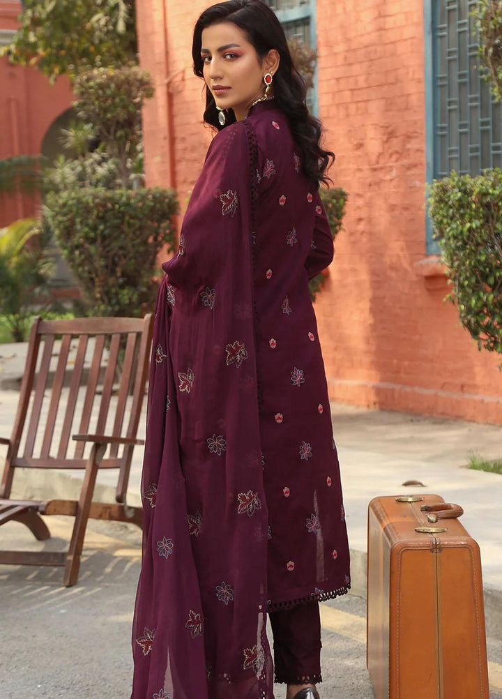 Mahnur Embroidered Lawn Suits Unstitched 3 Piece MN23L-V2 D-02 - Summer Collection