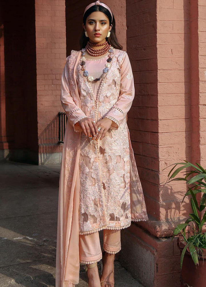 Mahnur Embroidered Lawn Suits Unstitched 3 Piece MN23L-V2 D-04 - Summer Collection