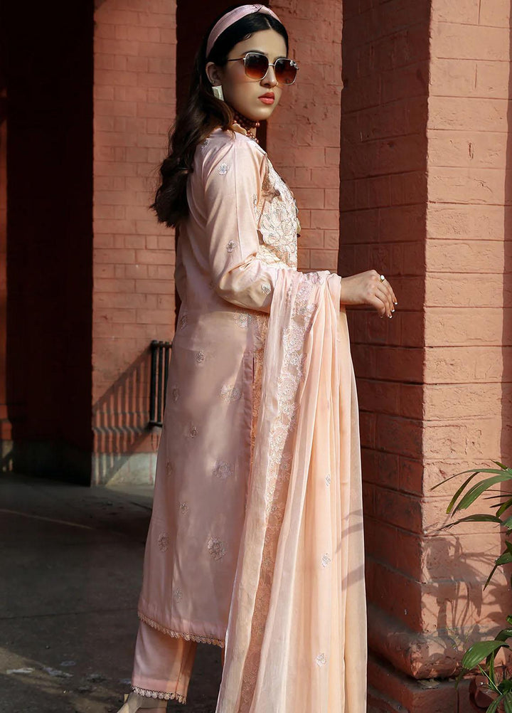 Mahnur Embroidered Lawn Suits Unstitched 3 Piece MN23L-V2 D-04 - Summer Collection