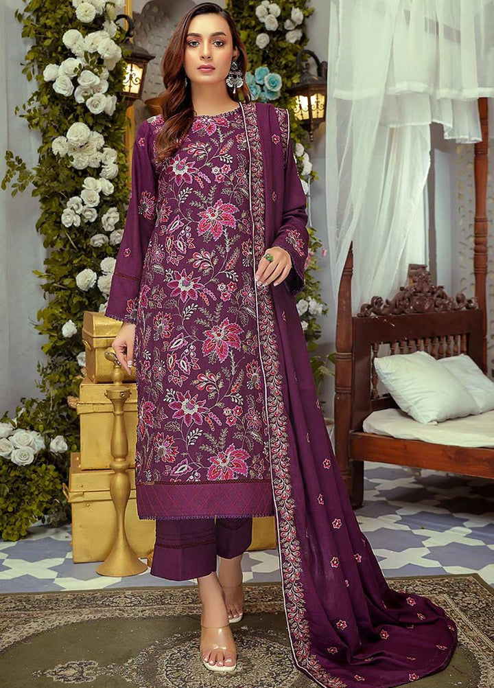 Mahpara By Mahnur Embroidered Karandi Suits Unstitched 3 Piece MN22M D-01 - Winter Collection