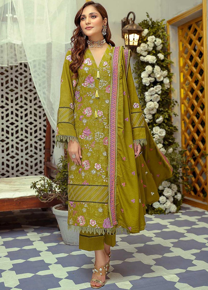 Mahpara By Mahnur Embroidered Karandi Suits Unstitched 3 Piece MN22M D-02 - Winter Collection