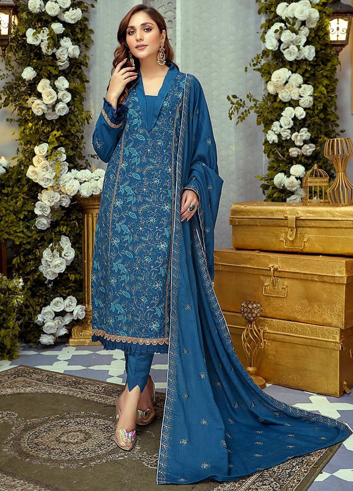 Mahpara By Mahnur Embroidered Karandi Suits Unstitched 3 Piece MN22M D-06 - Winter Collection