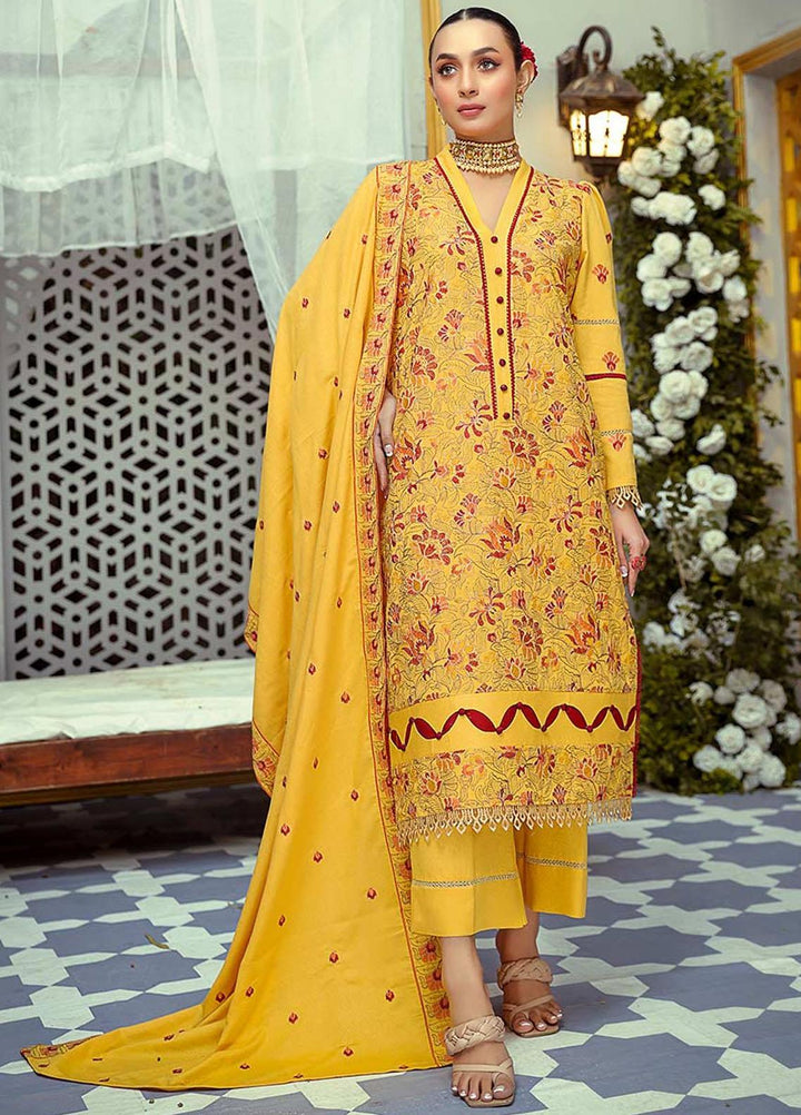 Mahpara By Mahnur Embroidered Karandi Suits Unstitched 3 Piece MN22M D-07 - Winter Collection