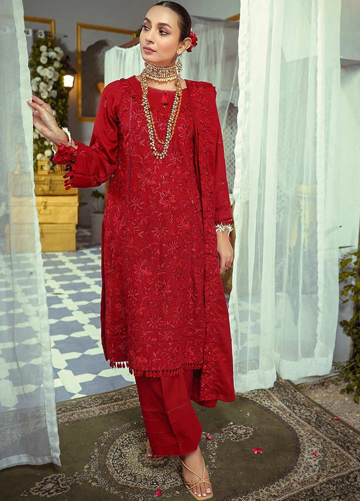 Mahpara By Mahnur Embroidered Karandi Suits Unstitched 3 Piece MN22M D-11 - Winter Collection