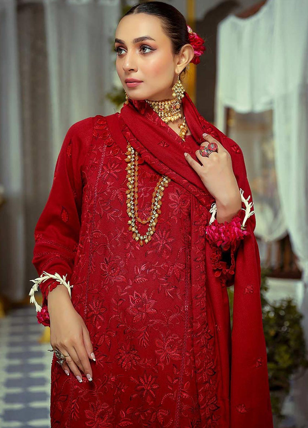 Mahpara By Mahnur Embroidered Karandi Suits Unstitched 3 Piece MN22M D-11 - Winter Collection