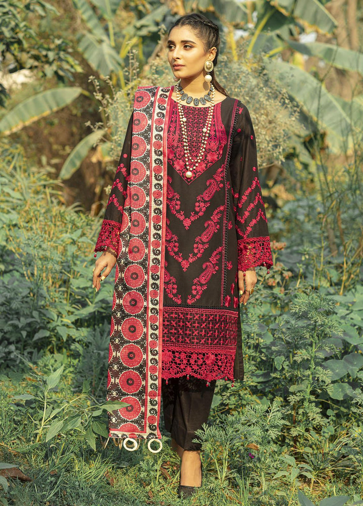 Mahroosh by Parishay Embroidered Lawn Suits Unstitched 3 Piece PRS22MH Afarin A - Summer Collection