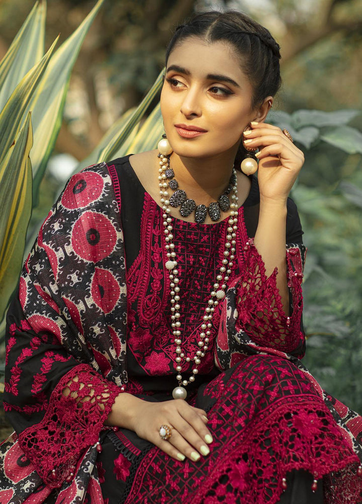 Mahroosh by Parishay Embroidered Lawn Suits Unstitched 3 Piece PRS22MH Afarin A - Summer Collection